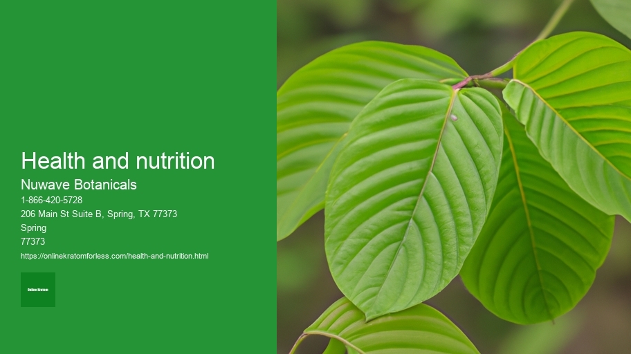 health and nutrition