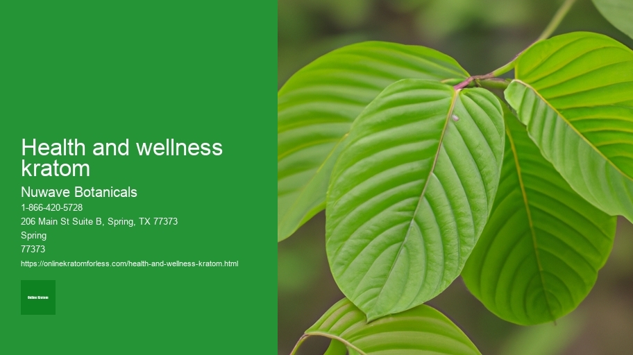 health and wellness kratom 